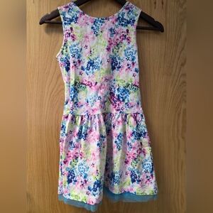 American Girl Pink and Purple Sleeveless Sundress